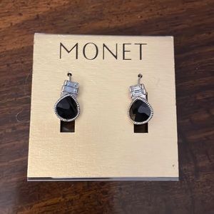 Free in Bundle. Black and silver earrings. New.